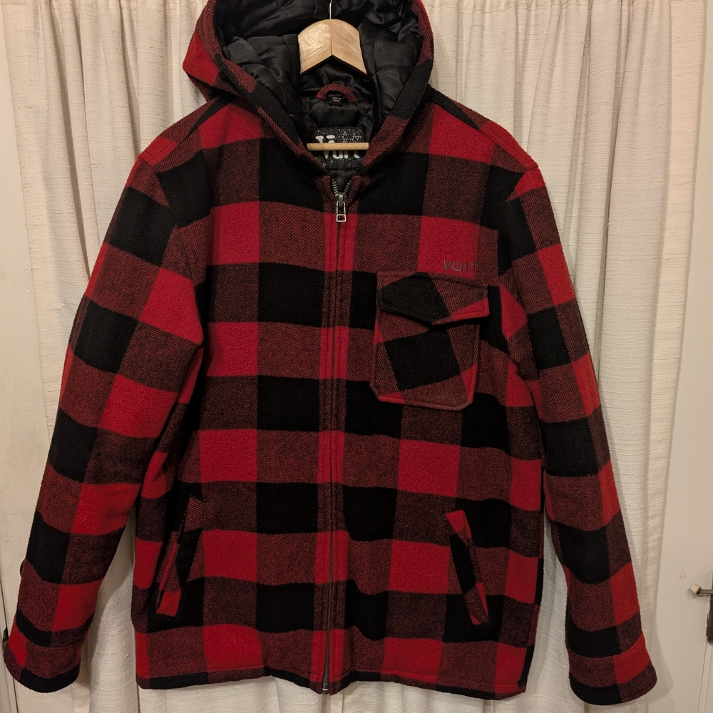 Vurt Buffalo Plaid Men's Hooded Jacket